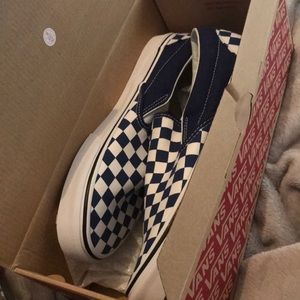 BRAND NEW Vans classic slip-on checkerboard shoes
